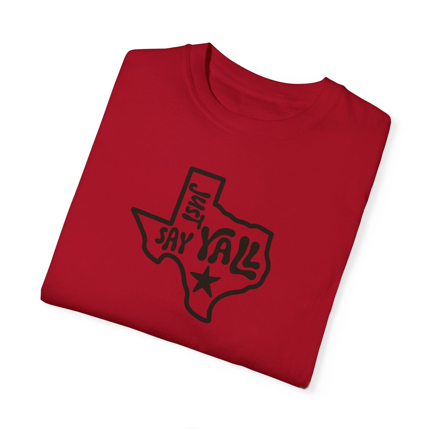 Texas Shape 'Just Say Yall' T-shirt