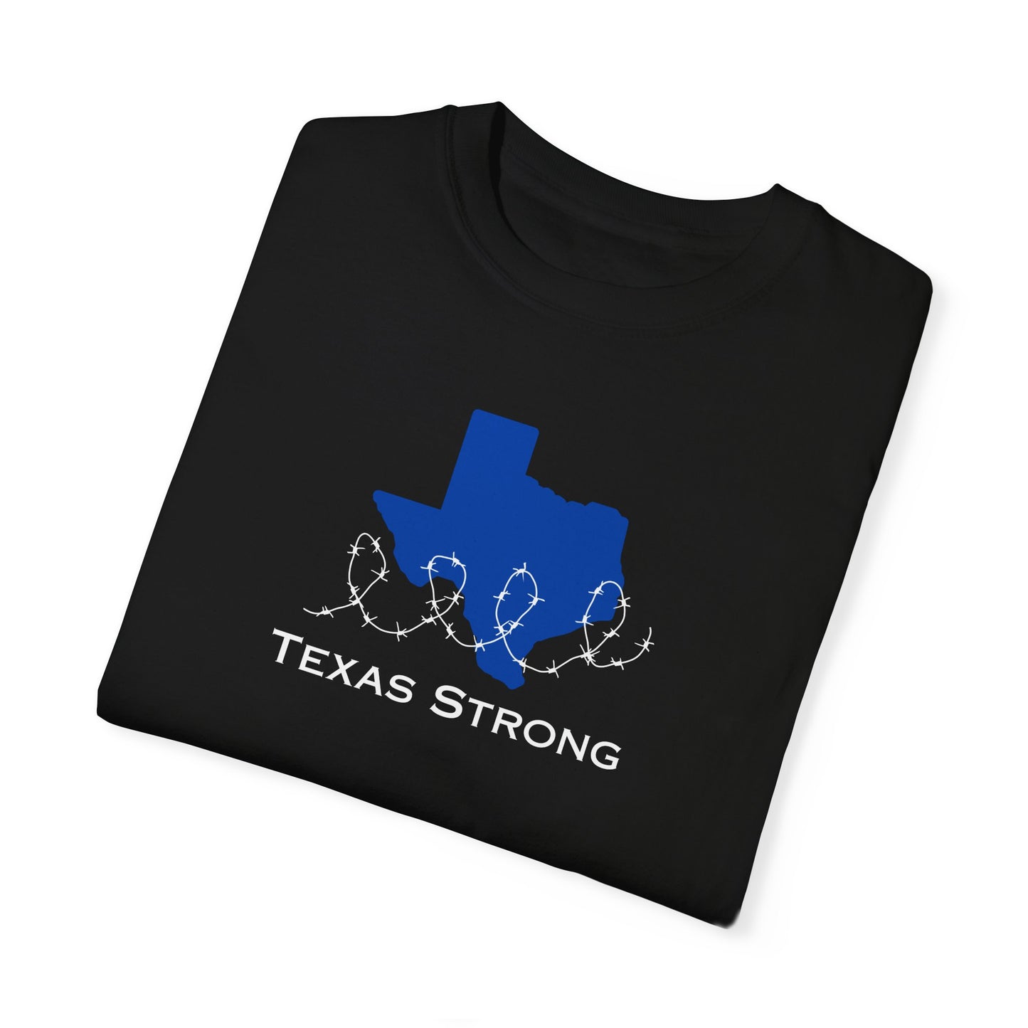 Texas Strong Unisex T-Shirt with Barbed Wire Design