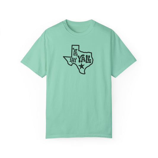 Texas Shape 'Just Say Yall' T-shirt