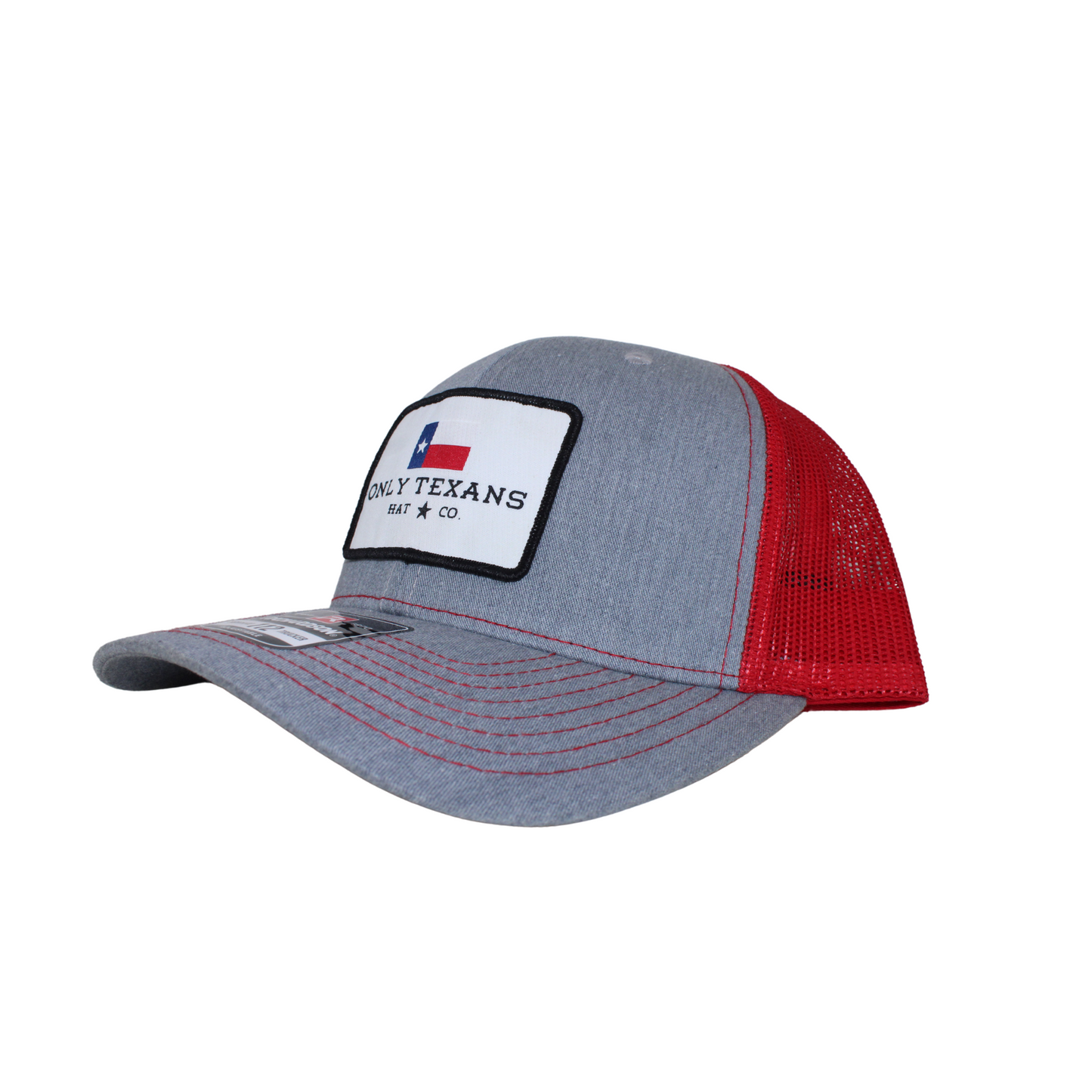 Only Texans Hat Co. - Heather Grey/Red Richardson 112