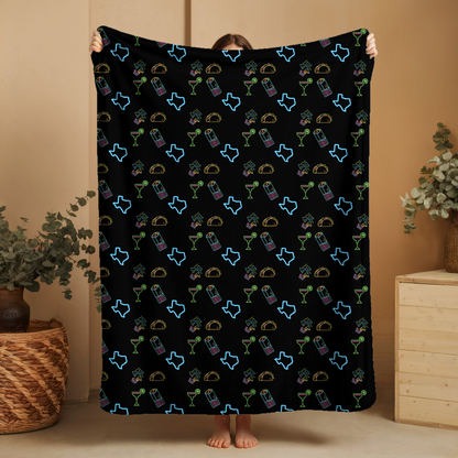 Neon Texas Blanket