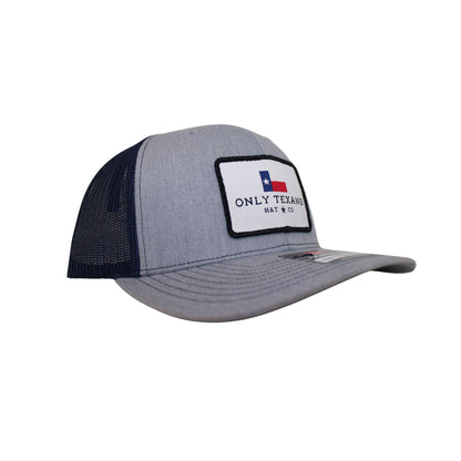 Only Texans Hat Co. - Heather Grey/Navy Blue Richardson 112