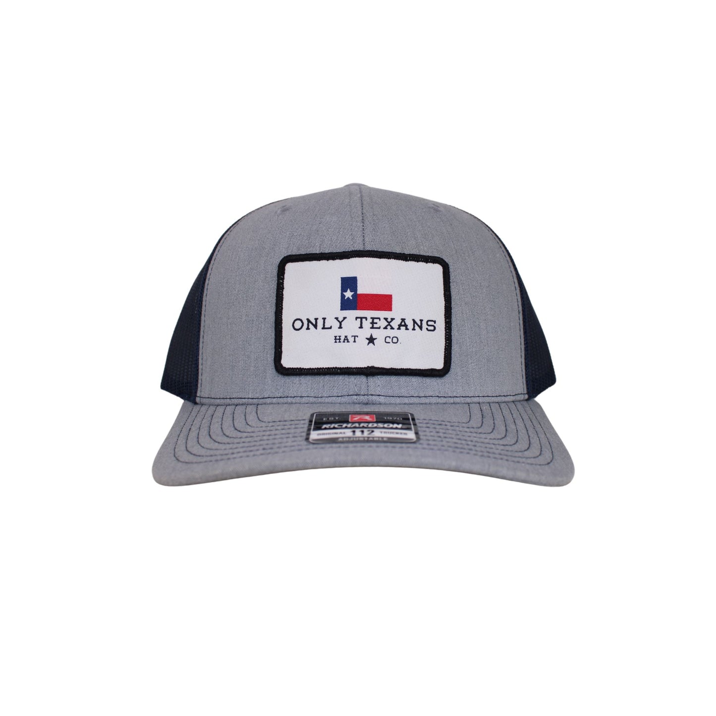 Only Texans Hat Co. - Heather Grey/Navy Blue Richardson 112